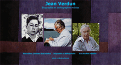Desktop Screenshot of jeanverdun.com